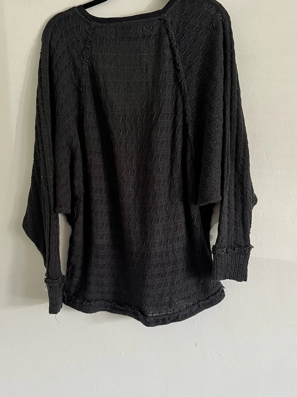 Free People We The Free Thiens Hacci Open Knit Dolman Slouchy Sweater Sz Medium